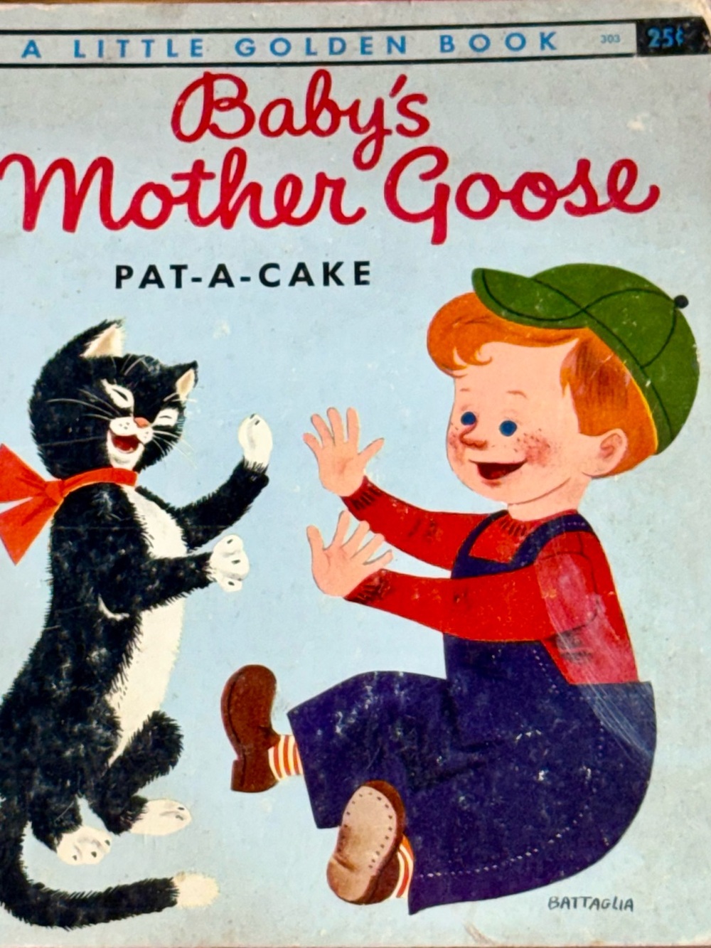 Little Golden Book Baby's Mother Goose 1st Edition 1948 Hardcover Illustrated